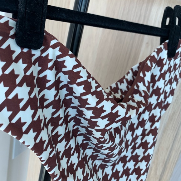 NWT Brown and White Houndstooth Bikini - Picture 9 of 9